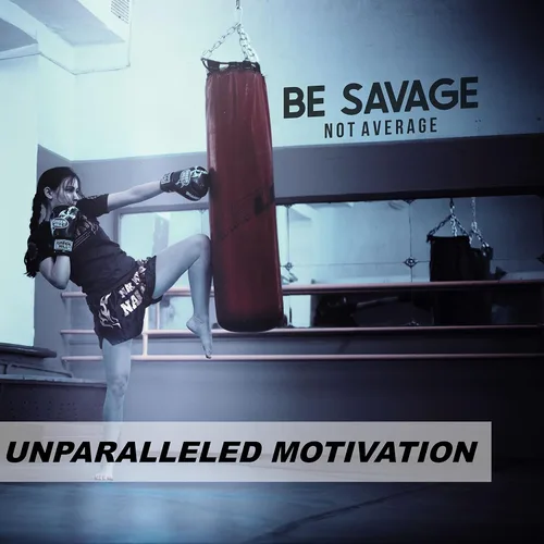 Vista 2 de Calcomanía motivacional para pared de gimnasio con texto en inglés «Be Savage Not Promedio» para el gimnasio en casa, yoga, ejercicio, fitness