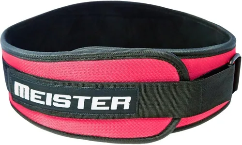 Vista 6 de Meister Cinturón de levantamiento de pesas de neopreno contorneado 6" soporte trasero Contoured support with lightweight mobility for squats