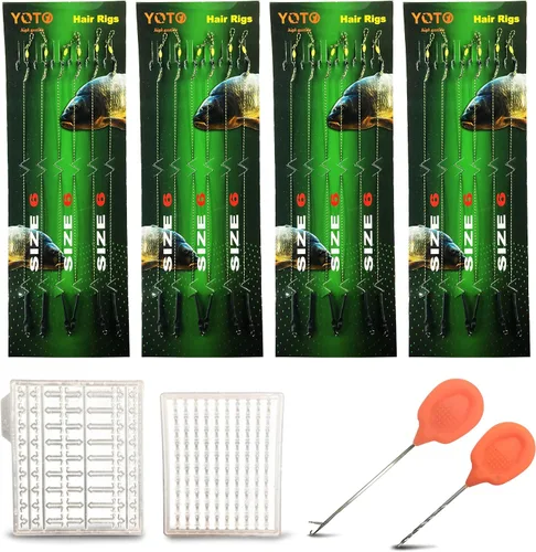 Vista 7 de YOTO Equipo de pesca de carpa, 24 piezas, equipo de pesca de carpa con gancho ancho de hueco, kit de pesca de carpa con accesorios de carpa, 24