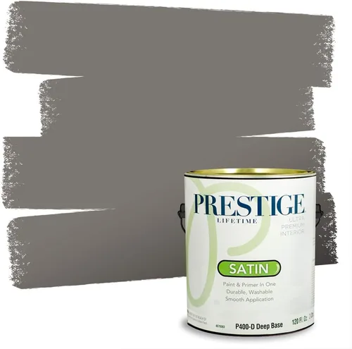 Vista 124 de PRESTIGE Paints - Pintura interior e imprimación en uno, 1 galón, cáscara de huevo, pimienta envejecida