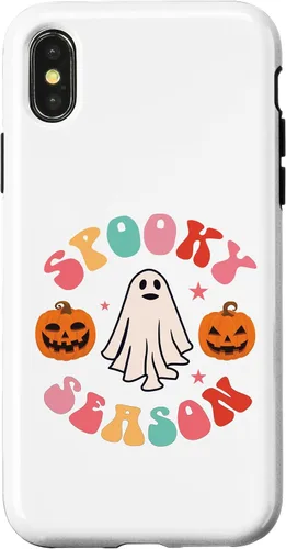 Vista 5 de Retro Halloween Cute Ghost Spooky Season Funny Case for iPhone 17