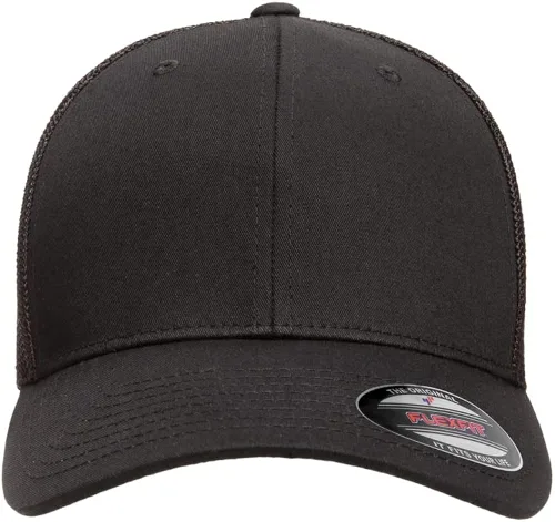 Vista 2 de The Hat Pros Flexfit Men's Trucker Mesh Cap Flexfit 6511 Blank Trucker Hat Fitted Flex Fit Hat for Men
