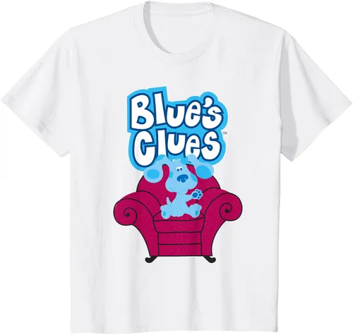 Vista 23 de Camiseta Blue's Clues On Red Sofa Negro