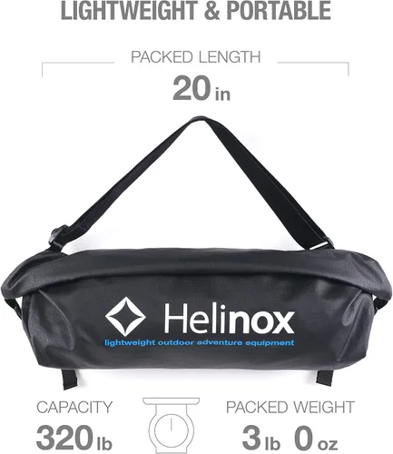 Vista 10 de Helinox Incline Festival - Silla plegable ajustable para exteriores, para eventos, color negro