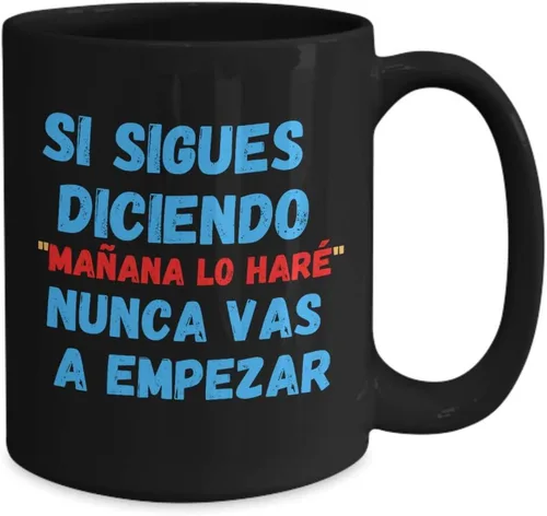 Vista 2 de Regalo para novia o novio taza de café para colegas Presentes para Navidad Negro