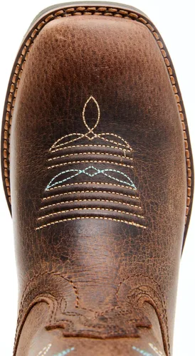 Vista 6 de Shyanne Botas Zenith Performance Western con punta cuadrada ancha para mujer - Bswfa20p12, Marrón