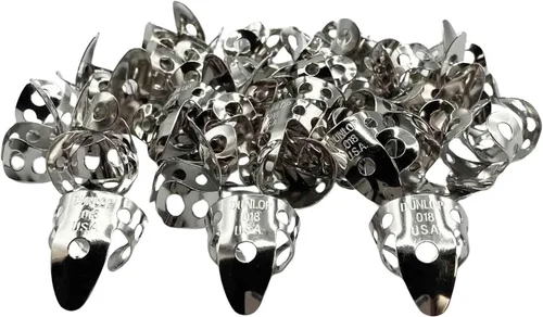 Vista 14 de Jim Dunlop 33P013 .013 pulgadas dedo de plata de níquel y thumbpicks