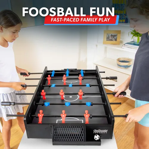Vista 2 de Juego de futbolín de mesa GoSports de 32 pulgadas - Roble o Negro Tabletop