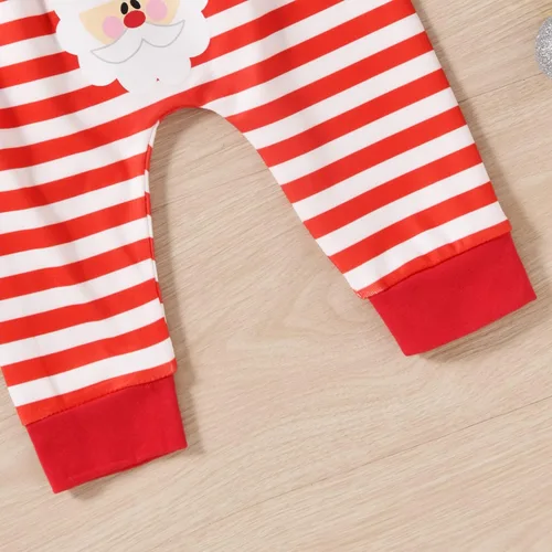 Vista 6 de Aalizzwell Traje de Navidad unisex para bebé recién nacido ropa de Navidad con sombrero y diadema