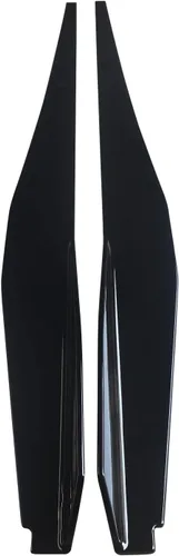 Vista 2 de NINTE Falda lateral para Chevrolet Chevy Corvette C8 5VM estilo Rocker Panel brillante ABS pintado de ABS negro brillante protector de línea