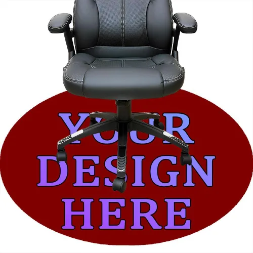Vista 95 de Tapete redondo personalizado para silla de escritorio de oficina, diseño de tu propio logotipo de foto, texto, alfombrillas circulares