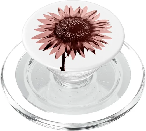 Vista 8 de Simple Flower - PopSockets PopGrip intercambiables de girasol rosa rosa
