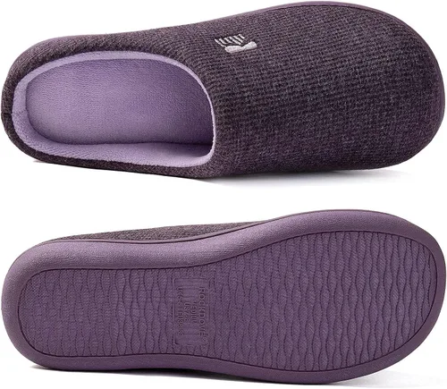 Vista 2 de RockDove Pantuflas originales de espuma viscoelástica bicolor para mujer, 5-12