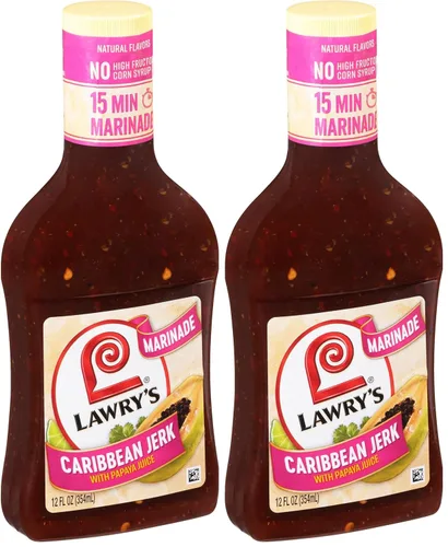 Vista 9 de Lawry's Caribbean Jerk con adobo de jugo de papaya, 12 fl oz