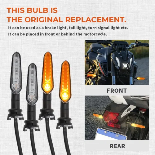 Vista 3 de motoparty Luz de señal de giro LED para Yamaha MT07 Tracer 700 XJ6 FZ6 MT09 900 MT10 YZF R1 R3 R6 R6S FZ6 FZ1 FZ Fazer FZ6R FZ07 FZ8 FZ09 TMAX MT-09