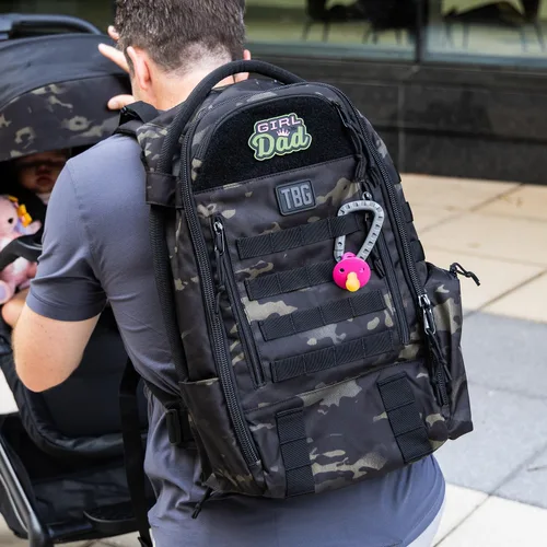 Vista 7 de Tactical Baby Gear Daypack Tactical Pañalera Mochila - Negro Negro 4ª