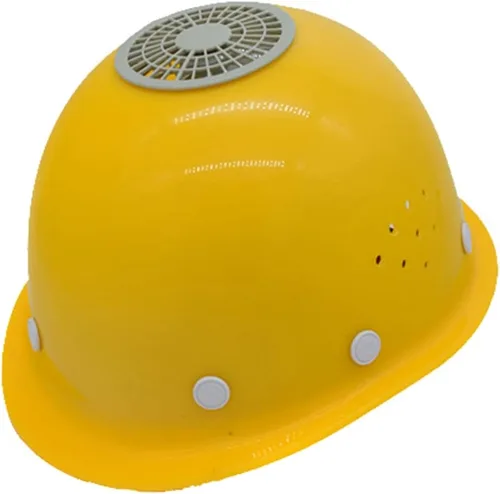 Vista 10 de Surakey Casco de refrigeración USB con ventilador, casco universal resistente para hombre, casco de seguridad portátil para andamios y comerciantes