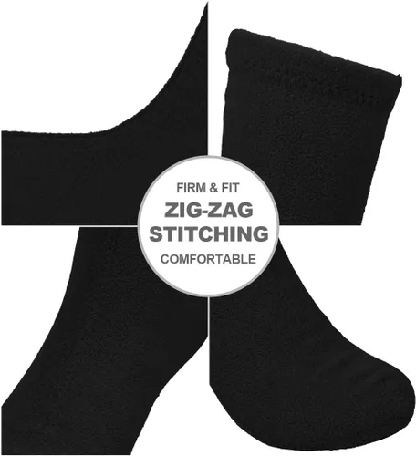 Vista 4 de OUTDOOR SHAPING Calcetines de senderismo de forro polar para hombre, forro militar cómodo