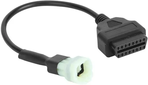 Vista 3 de cable adaptador de 6 pines a 16 pines, diagnóstico de fallas del motor OBD2 y detector, se ajusta para programación de ECU de motocicletas KTM