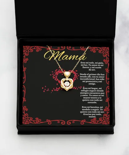 Vista 3 de Para mi mamita cadena para el amor de mi vida, regalo de mama, collar personalizado