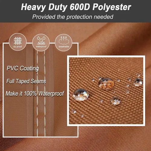 Vista 2 de NettyPro Cubierta para Plancha Blackstone de 28 pulgadas Impermeable Resistente 2 Quemadores Plancha Plana Cubierta para Parrilla de Gas de 28