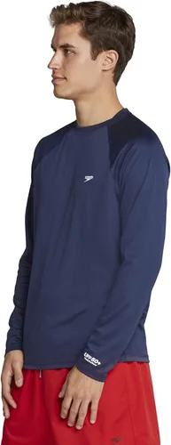 Vista 2 de Speedo - Camiseta de natación con protección ultravioleta para hombre, manga larga, ajuste regular