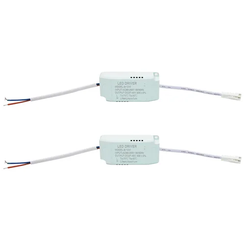 Vista 42 de Controlador LED de 1-3W, corriente constante 300mA CA 85-265V Salida 6-12V SM conector macho fuente de alimentación externa transformador