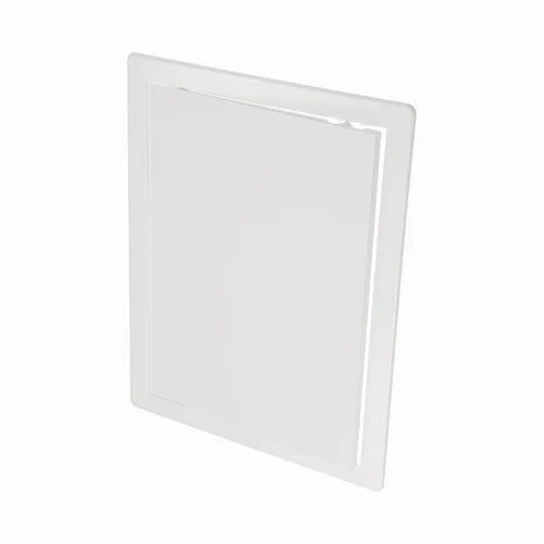 Vista 7 de Panel de acceso de plástico negro de 6" x 6". Panel de puerta de conducto de servicio. Panel de acceso de pared para fontanería, electricidad