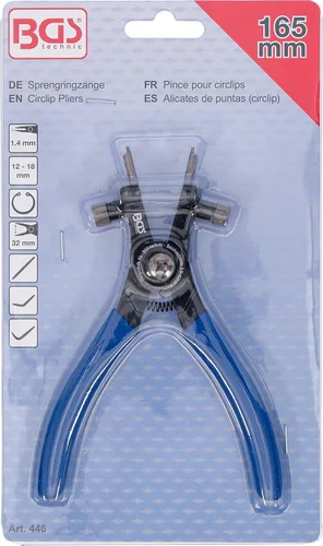 Vista 7 de BGS 446 Alicates Circlip para Circlips internos 6.496 in