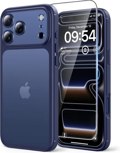 Vista 13 de TAURI Funda para iPhone 17, antiamarilleamiento con protector de pantalla, protección de grado militar, a prueba de golpes, delgada para iPhone 17