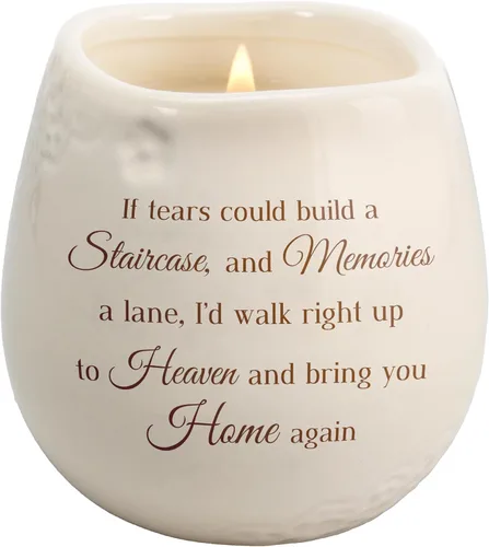 Vista 15 de Pavilion - When Someone You Love Becomes a Memory That Memory Becomes a Treasure - Vela de cerámica rellena de soja de 8 onzas