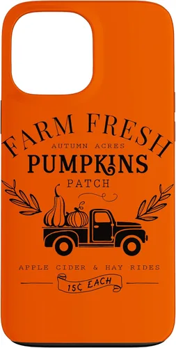 Vista 22 de Funda de otoño vintage para iPhone 14 Pro Farm Fresh Pumpkin