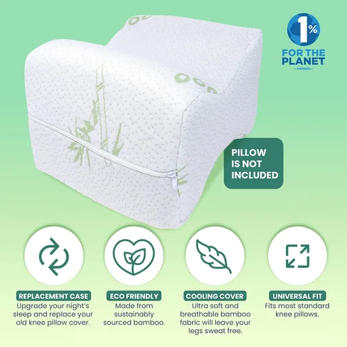 Vista 4 de ATP Modern Funda de almohada de rodilla - Funda de almohada de repuesto para piernas - Funda de almohada de ciática refrescante - Funda universal