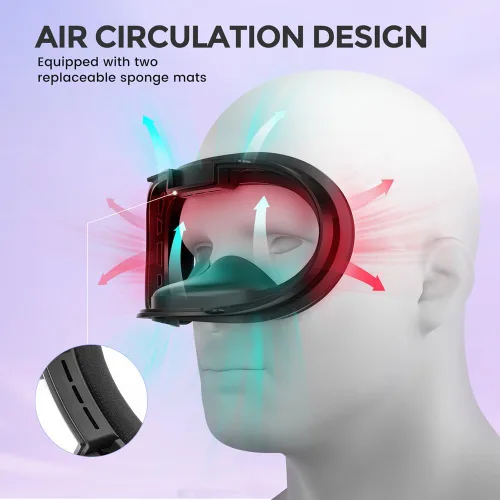 Vista 5 de VR Upgraded Face Cushion Compatible with Quest 2 Accessories, Two Soft Facial Interface Foam Replacement