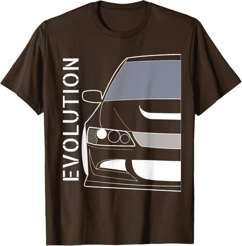 Vista 8 de Camiseta Evo 8 Design Turbo JDM Classic Legends, Negro, S