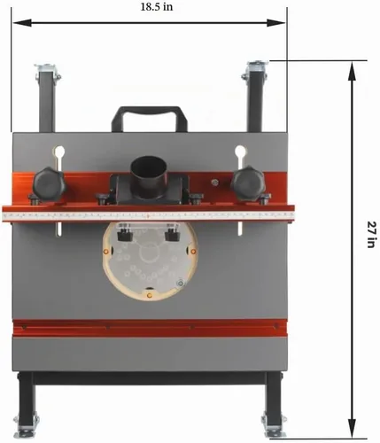 Vista 2 de Mesa de enrutador plegable con soporte ajustable