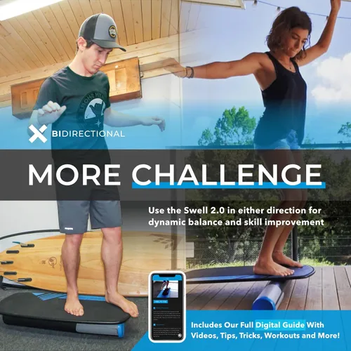 Vista 4 de Revbalance Swell 2.0 - Entrenador de tabla de equilibrio para surf y remo