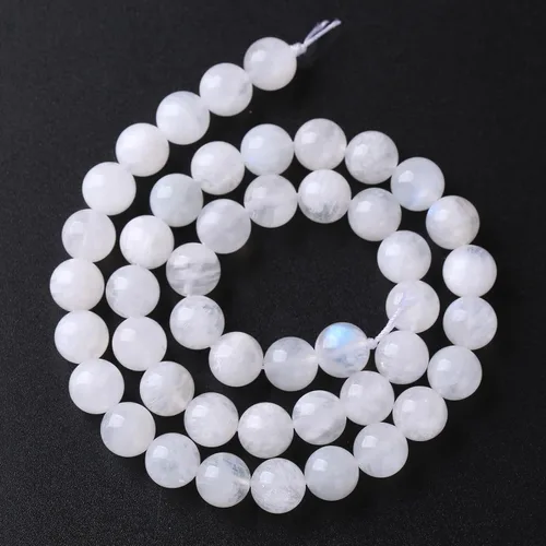 Vista 125 de 4MM 86 piezas Cuentas sueltas de piedra natural de amazonita calcedonia para hacer joyería DIY Pulsera Collar 1 hebra