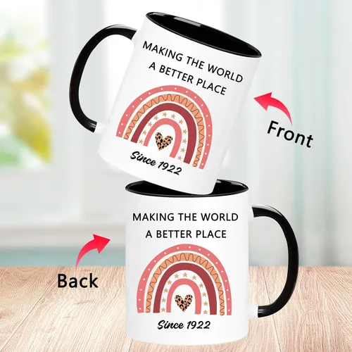 Vista 3 de Taza de 104º Cumpleaños, Vintage 1922 Regalos de 104º Cumpleaños para Mujeres, Hombres, Ella, Él, Mamá, Papá, Esposa, Marido, Tía, Tío, Hermana