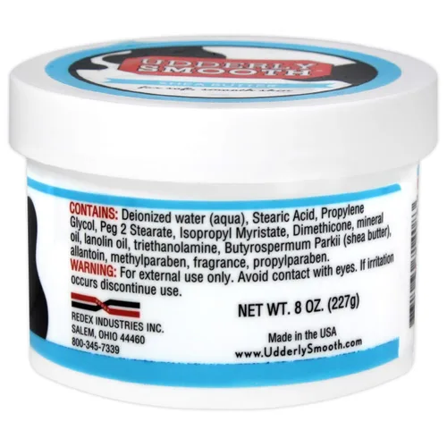 Vista 2 de UDDERLY SMOOTH Crema para pies con manteca de karité, ligeramente perfumada, tarro de 8 onzas