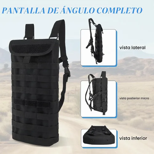 Vista 4 de Mochila táctica del portador de la mochila del paquete de la hidratación de MOLLE con la vejiga del agua 3L para los deportes