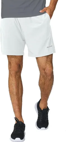 Vista 12 de baleaf Pantalones cortos deportivos de running y entrenamiento de 5 pulgadas para hombre, ligeros con bolsillo con cremallera