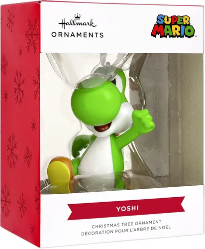 Vista 3 de Hallmark Nintendo Super Mario Yoshi - Adorno navideño de resina