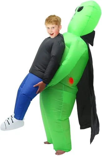 Vista 6 de Inflatable Alien Costume for Adult Halloween Costume Alien Blow Up Fantasy Costume Blow up Costume