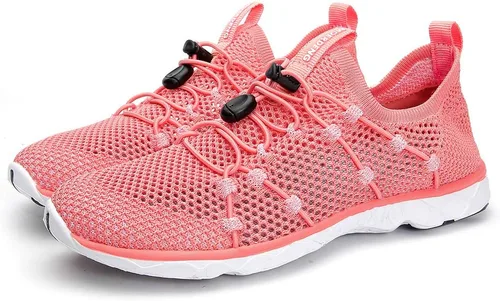 Vista 5 de MOERDENG - Zapatos de agua de secado rápido para mujer, ligeros, para deportes al aire libre, playa, piscina, ejercicio