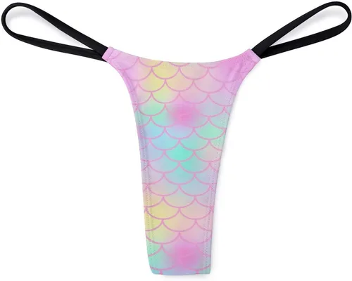 Vista 7 de AoHanan Tanga de algodón para mujer, tanga con espalda en T, ropa interior de algodón de tiro bajo, tela suave, varios tamaños