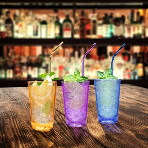 Vista 7 de Vasos irrompibles para beber, vasos de jugo de 5 onzas, vasos de plástico, juego de 6 en 3 colores surtidos