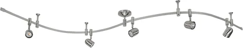 Vista 12 de Catalina Lighting Lámpara de Techo con Riel de 96", Bronce Frotado con Aceite, Riel Flexible LED Transicional de 5 Luces, Bombilla Incluida