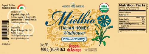 Vista 2 de Rigoni di Asiago Mielbio - Miel orgánica italiana cruda y cremosa, flor silvestre, 6