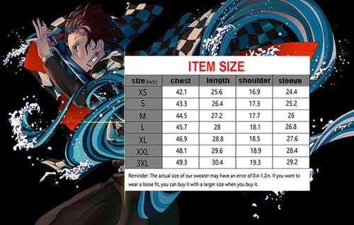 Vista 7 de TIMMOR MAGIC Sudadera con capucha de anime Slayer para hombre y mujer, sudadera con capucha impresa en 3D.